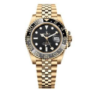 Rolex GMT-Master II M126718GRNR-0001 40mm Black Dial Yellow Gold