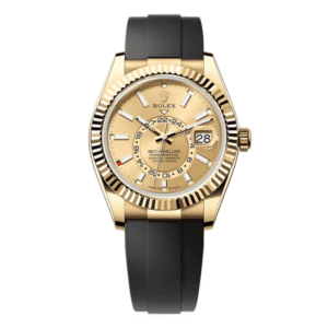 Rolex Oyster Perpetual Sky-Dweller Yellow Gold 336238-0001 42mm Champagne Dial