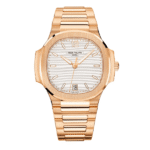 Patek Philippe Nautilus 7118/1R-001 35.2mm White Dial Rose Gold