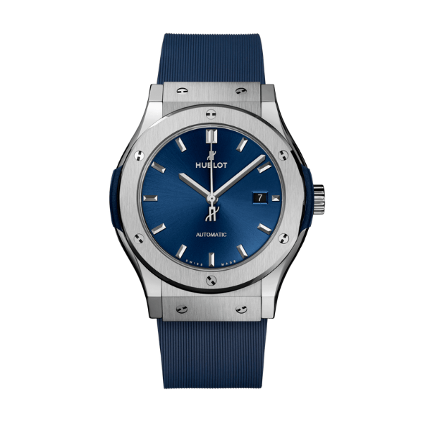 126333-0018-1-5-1.png Hublot Classic Fusion Titanium 38mm Blue Dial Unisex Size