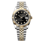 Rolex Datejust 126333-0006 41mm Black Dial Yellow Gold Steel