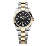Rolex Explorer Two Tone Yellow Gold 124273 36mm Yellow Gold Black Dial