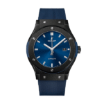 Hublot Classic Fusion Ceramic 42mm Blue Dial JJZ Base