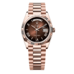 Rolex Day Date 36mm 128235 Chocolate Dial Rose Gold