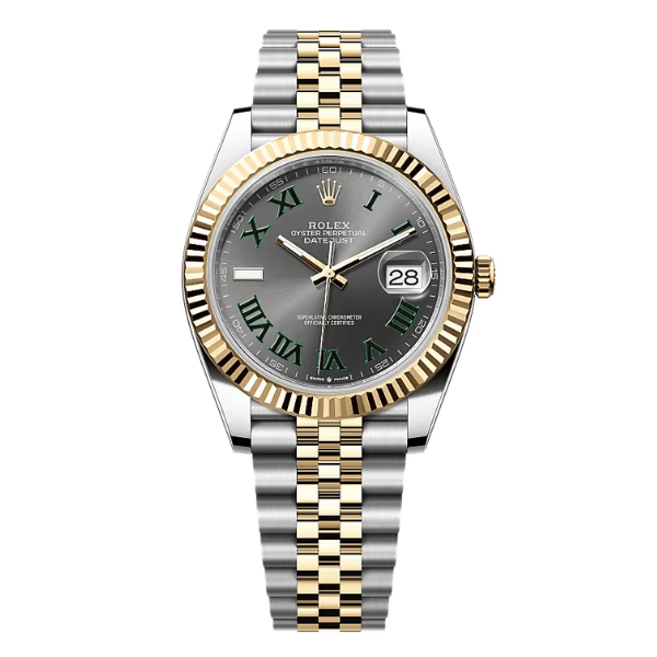Rolex Datejust M126333 41mm Wimbledon Demi Yellow Gold Steel