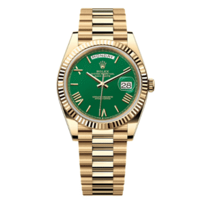 Rolex Day Date 40mm 180gram Yellow Gold Green Dial 228238