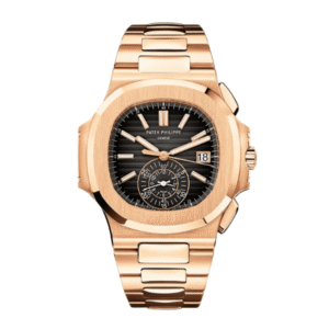 Patek Philippe Nautilus Chronograph 5980/1R-001 40mm Black-Gray Dial Rose Gold