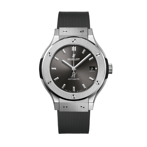 Hublot Classic Fusion Titanium 38mm Gray Dial Unisex Size