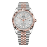 Rolex Datejust 41mm Demi Rose Gold White Motif Dial 126331