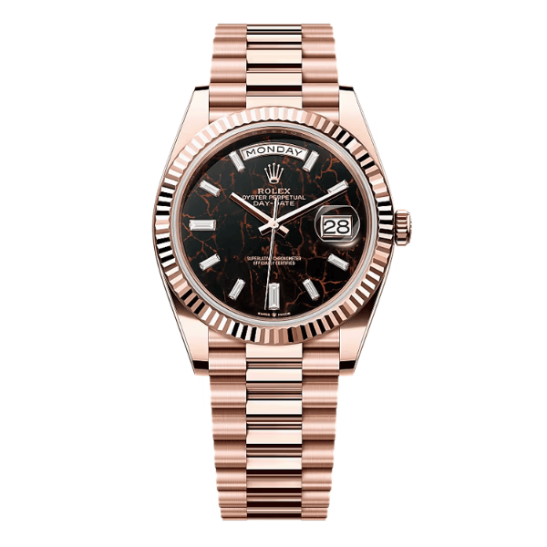 Rolex Day Date 228235- 0045 Dial Eisenkiesel 40mm Rose Gold