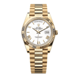Rolex Day Date 40mm 180gram Yellow Gold White Dial 228238