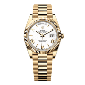 Rolex Day Date 40mm 180gram Yellow Gold White Dial 228238