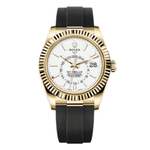 Rolex Sky Dweller Oyster M326238 42mm White Dial Yellow Gold