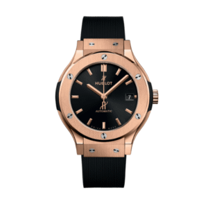 Hublot Classic Fusion Rose Gold Titanium 38mm Black Dial Unisex Size