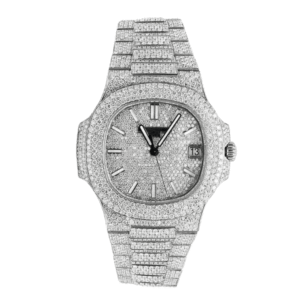Patek Philippe Nautilus 5711/1A 40mm Full Moissanite – Customize Diamod
