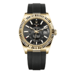 Rolex Oyster Perpetual Sky-Dweller M326238-0009 42mm Black Oysterflex yellow