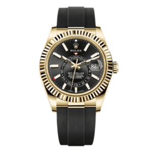 Rolex Oyster Perpetual Sky-Dweller M326238-0009 42mm Black Oysterflex yellow