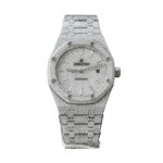 Audemars Piguet Royal Oak 15400ST 41mm Full Moissanite Hongkong – Customize Diamod