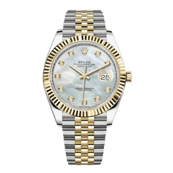 126333-0018-6-5.png Rolex Datejust 41mm 126333-0018 MOP Dial Two Tone Yellow Gold Steel