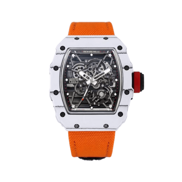 Richard Mille RM35-01 Rafa Cacbon NTPT Orange Strap 42mm