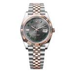 Rolex Datejust M126331-0016 41mm Wimbledon Demi Rose Gold Steel