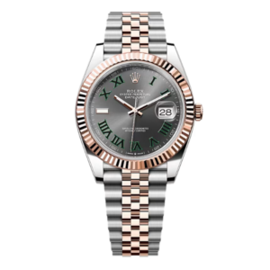 Rolex Datejust M126331-0016 41mm Wimbledon Demi Rose Gold Steel