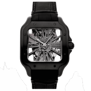 Cartier Santos Large Skeleton Black 39mm
