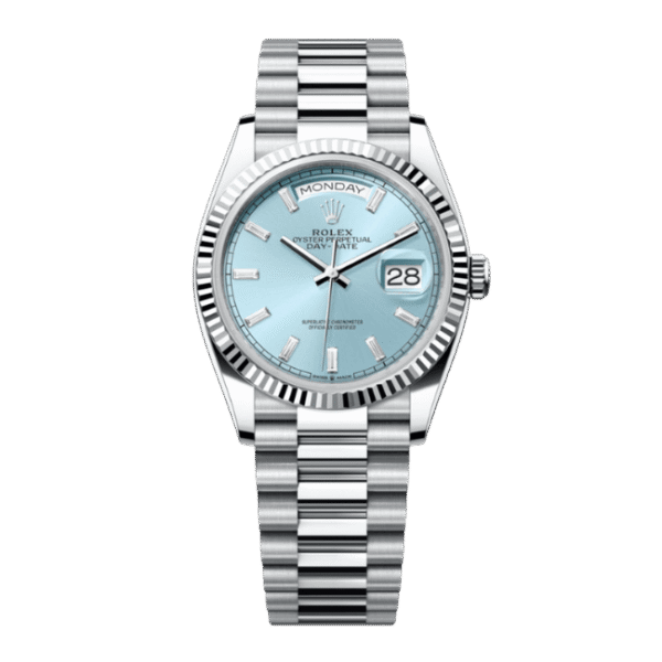 Rolex Day Date M128236-0009 36mm Ice Blue