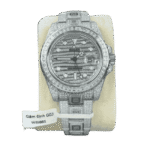 Rolex GMT – Master II 40mm Custom Full Moissanite Baguette HongKong – Customize Diamod