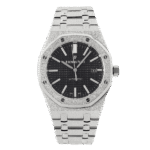 Audemars Piguet Royal Oak Frosted Gold 41mm Black Dial Steel