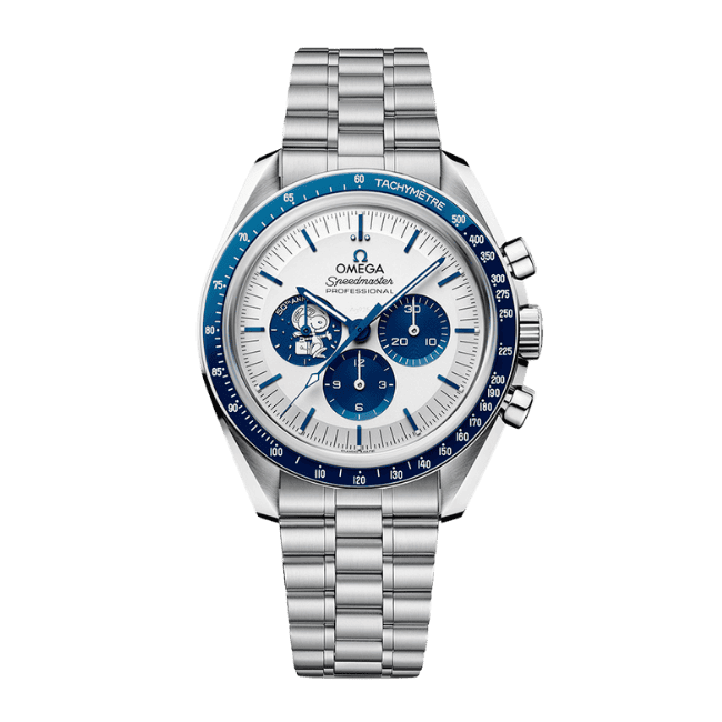 Omega Speedmaster 50th Anniversary Co-Axial Chronometer Chronograph 310.32.42.50.02.001 42mm “Silver Snoopy Award”