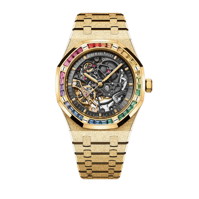 Audemars Piguet Royal Oak Frosted Gold Double Balance Wheel Openworked 15412Ba.Yg.1224Ba.01 41mm
