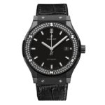 Hublot Classic Fusion Ceramic Diamonds 42mm Black Dial JJZ Base – Customize Version