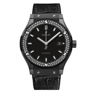 Hublot Classic Fusion Ceramic Diamonds 42mm Black Dial JJZ Base – Customize Version