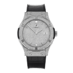 Hublot Classic Fusion Full Diamonds Moissanite Pave 42mm – Customize Diamod