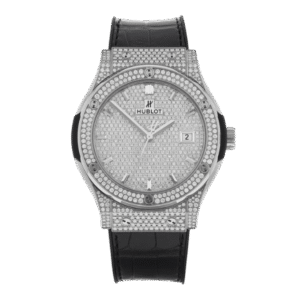 Hublot Classic Fusion Full Diamonds Moissanite Pave 42mm – Customize Diamod