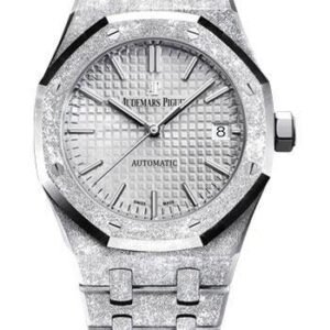 Audemars Piguet Royal Oak Frosted Gold 41mm Silver Dial Steel