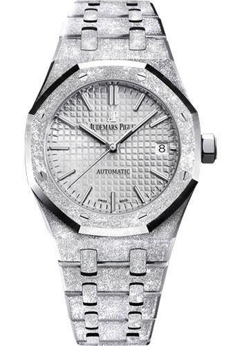 adfghjkjk.jpg Audemars Piguet Royal Oak Frosted Gold 41mm Silver Dial Steel