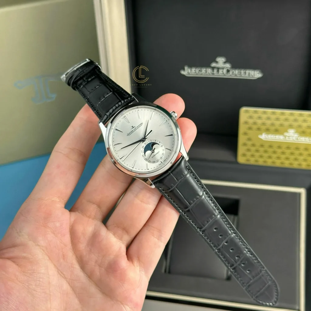 Jaeger Lecoultre Master UltraThin Moon 40mm sliver Dial Steel